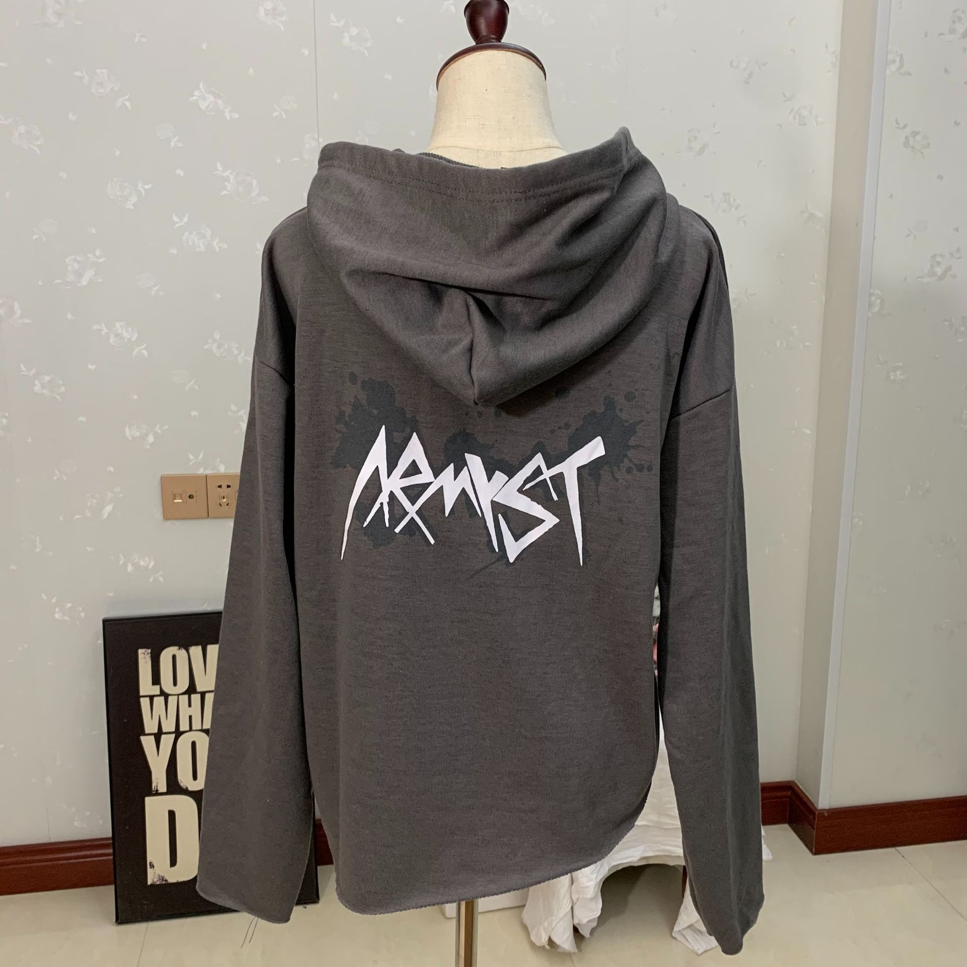 Jungkook Jacket Kpop Design JUNG KOOK zipper hoodie letter and Card