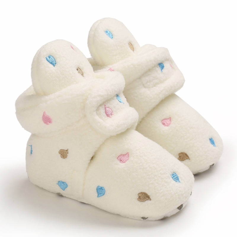 Infant Baby Toddler Shoes Winter Warm Ankle Boots for Girls Cotton Round Toe Booties  Snow Boots Kids Soft  Shoes