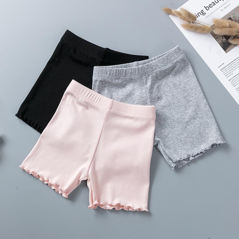  Girls Safety Pants Top  Kids Short Pants Underwear Children Summer Cute Shorts Underpants For 3-10 Years Old