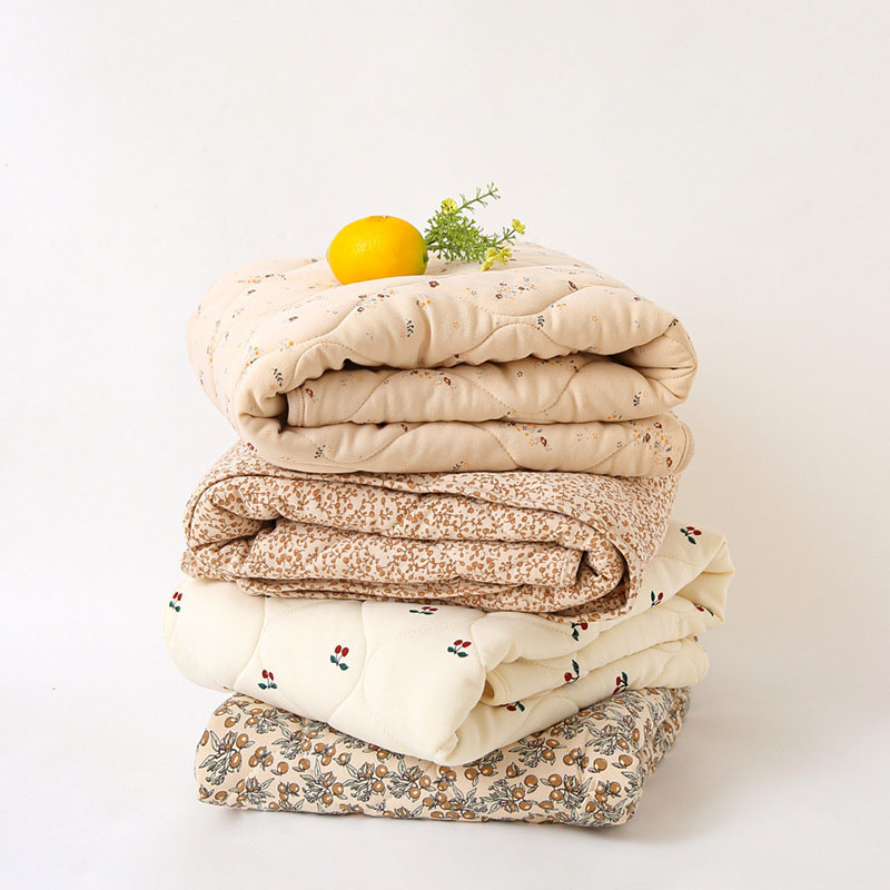 MILANCEL  Baby Blanket Cute Print Newborn Blanket Cotton Warm Baby Quilt