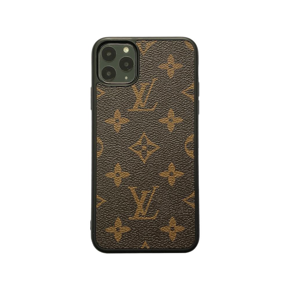 Classic Mono Full Cover iPhone Case – Brown